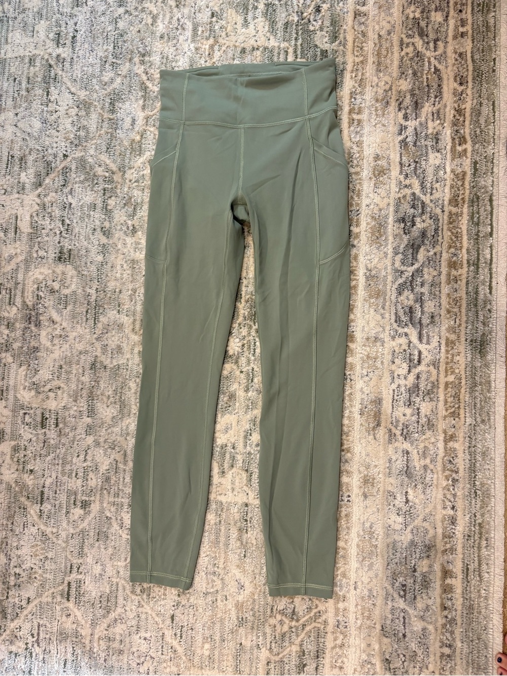 lululemon athletica Green High-Rise Leggings with Side Pockets
